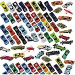 PREXTEX 100 Pc Diecast Cars - Race Cars Toys for Kids - Toy Cars - Car Toys...