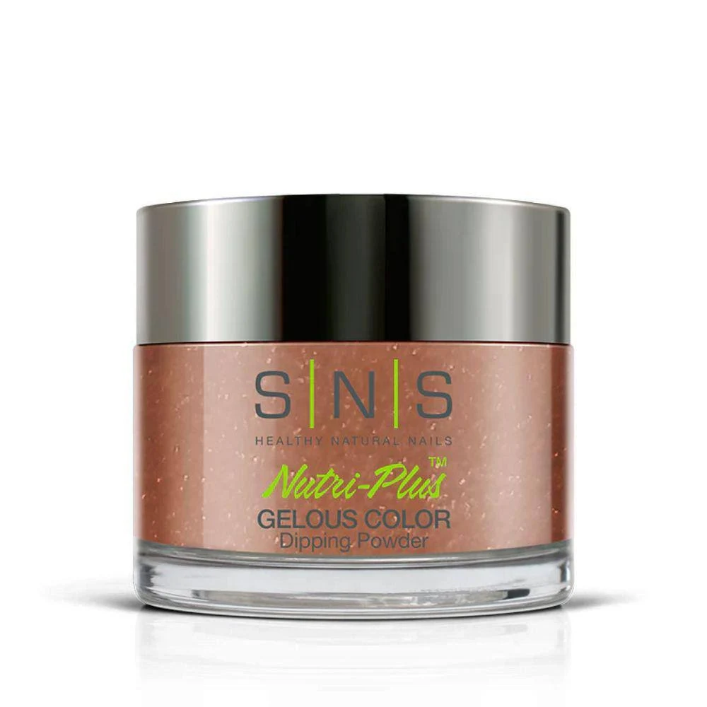 SNS Nail Dip Powder, Gelous Color Dipping Powder - Dragon Tree (Brown, Shimmer) - Long-Lasting Acrylic Nail Color & Polish Lasts 14 Days - Odor-Free & No UV Lamp - 1oz