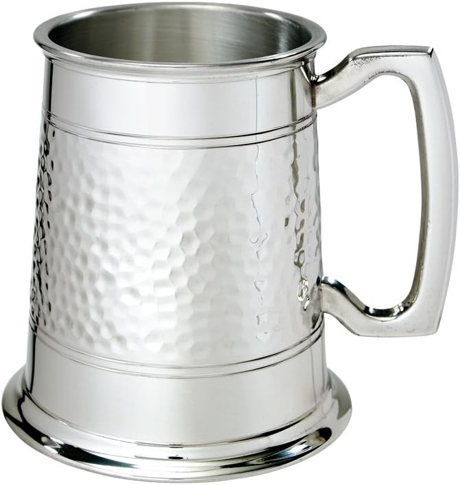 Wentworth Pewter - Half Hammered 1 Pint Pewter Tankard