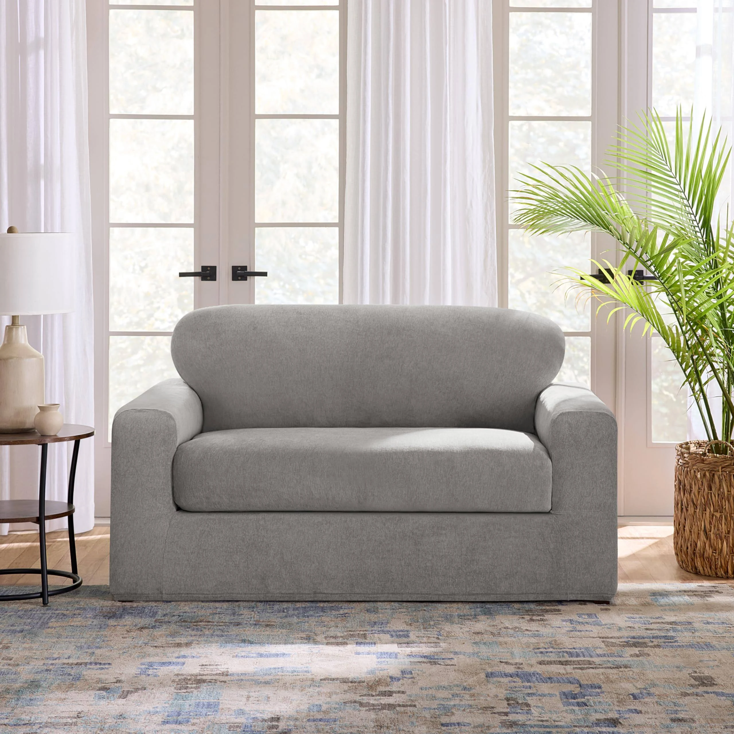 SureFit Cedar Stretch Texture Two Piece Slipcover