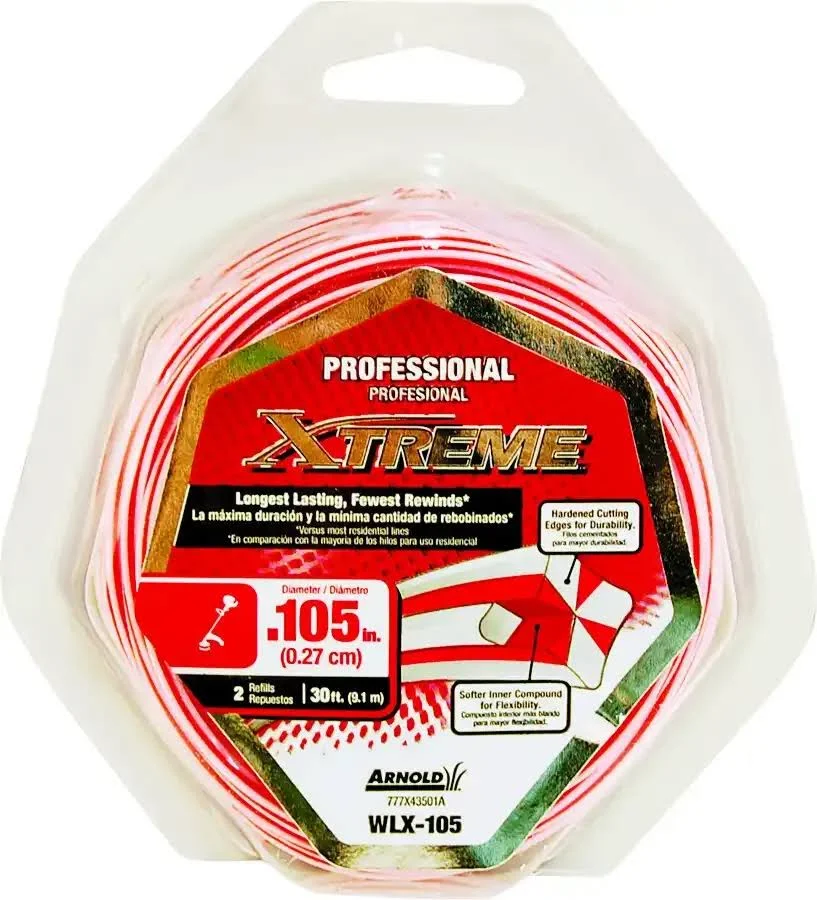 Arnold Xtreme .105-Inch x 30-Foot Professional Grade String Trimmer Line