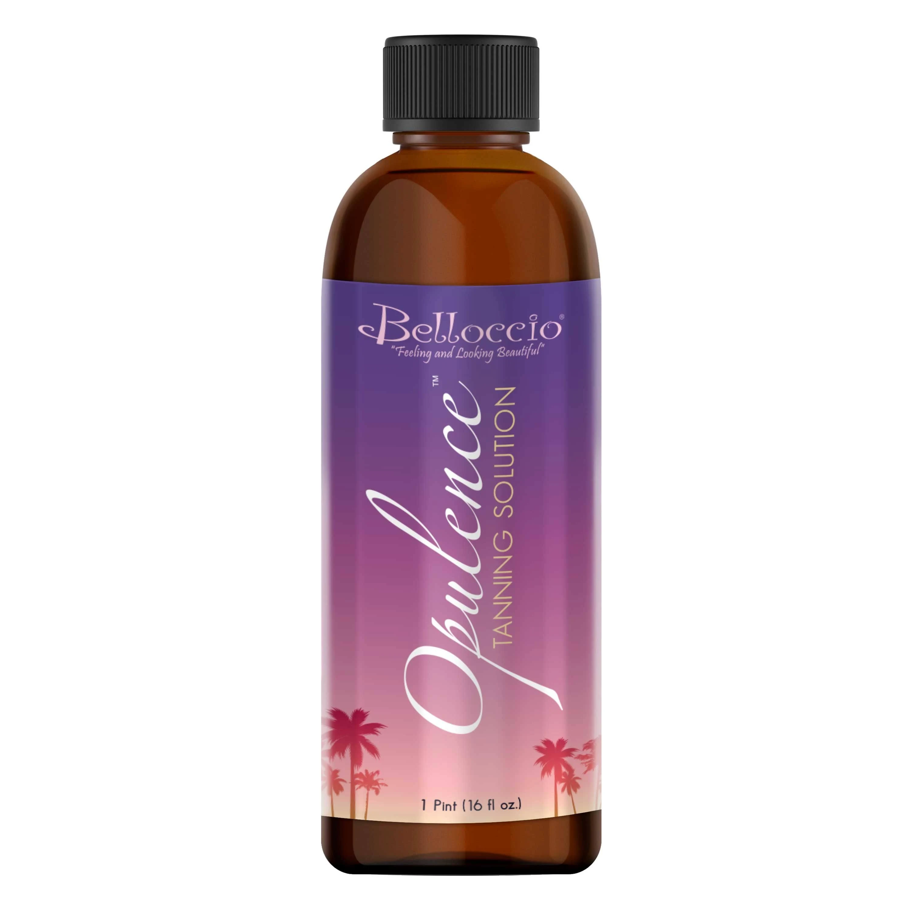 1 Pint of Belloccio "Opulence" Ultra Premium "DHA" Sunless Tanning Solution with Dark Bronzer Color Guide