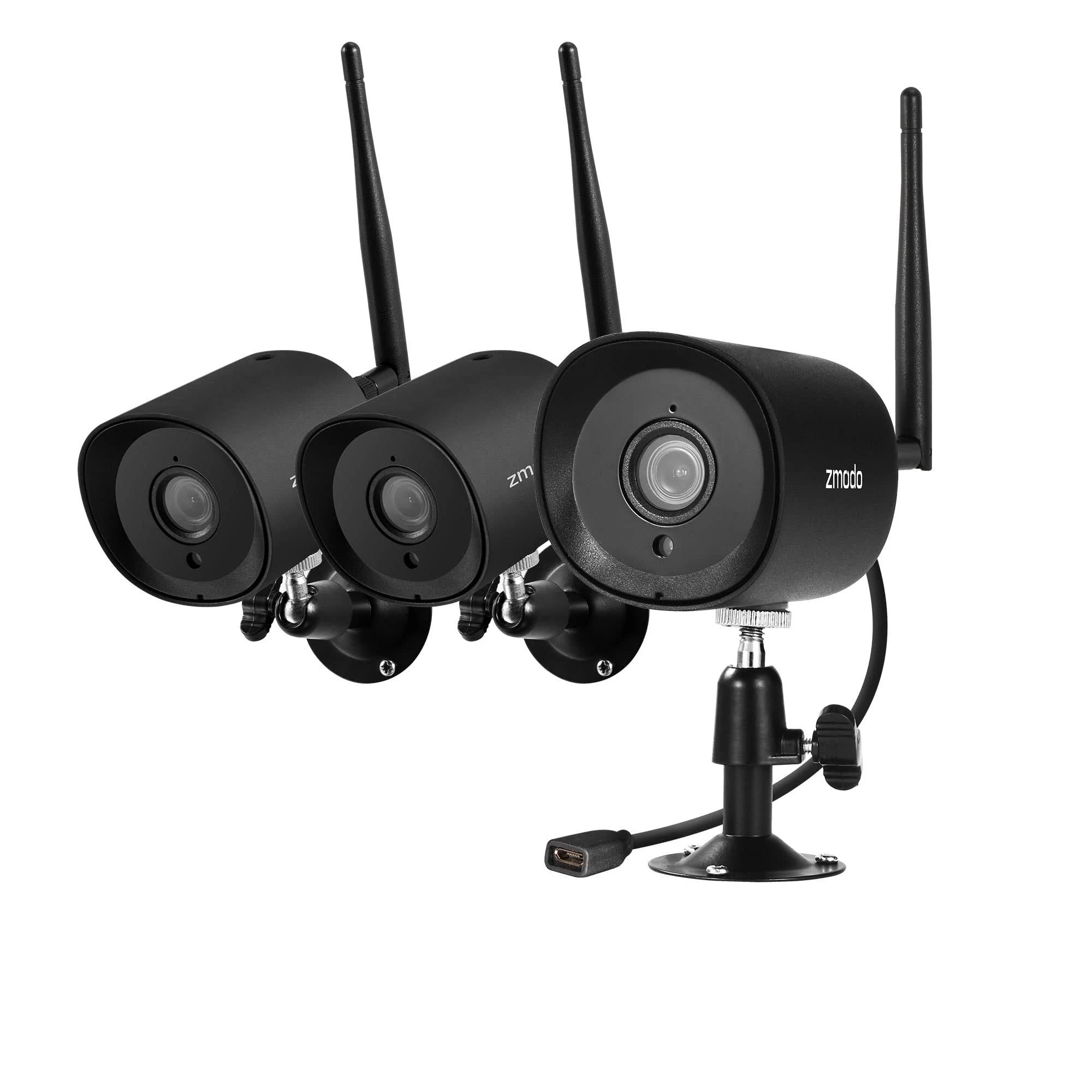 Zmodo 1080P HD Outdoor ,Night Vision, Motion Detection, WiFi Camera(4Pack)