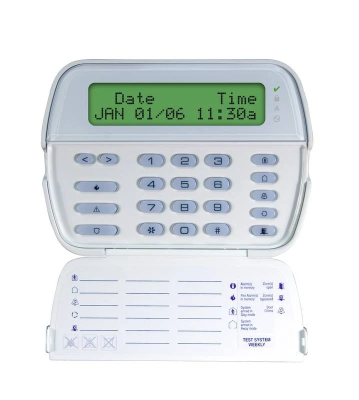 DSC PK5500 PowerSeries 64-Zone LCD Full-Message ADT Private Labeled Keypad 