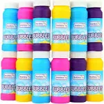 Bulk Party Bubble Bottles - 12 Pack 2 Oz with Wands - Summer Fun Toys for Kids