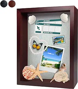 Ilot 11 inchx14 inch Solid Wood Mahogany Display Shadow Box Frame - Solid Wood ...