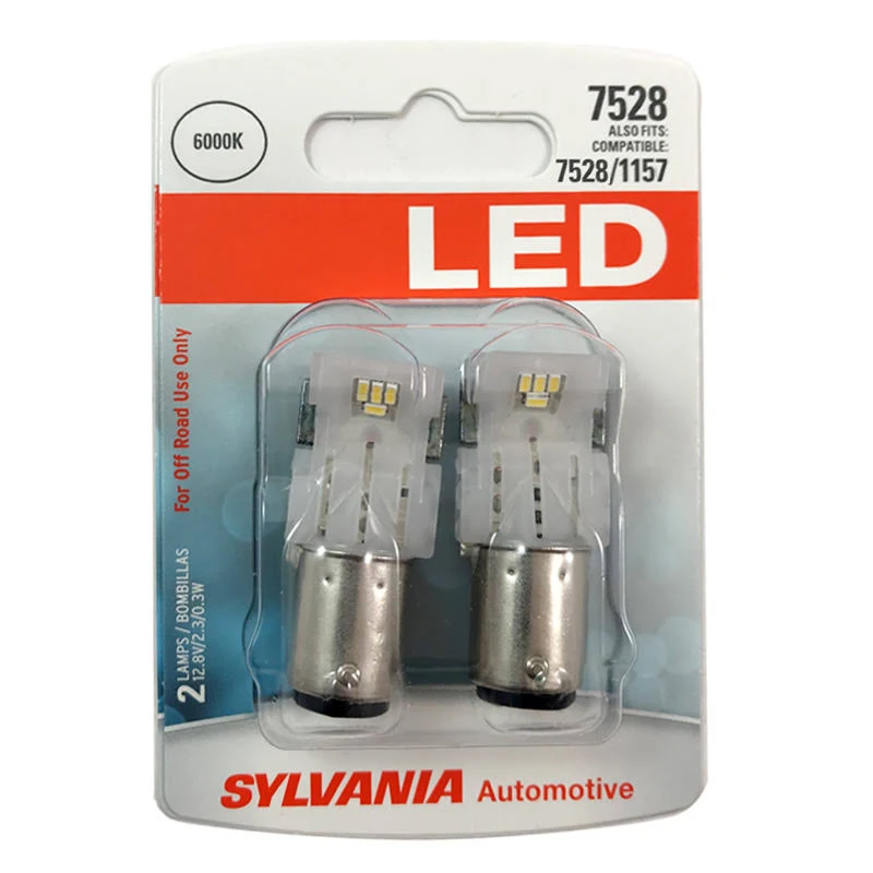 Sylvania 7528 White LED Bulb Contains 2 Bulbs