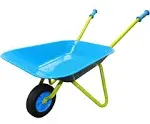 JustForKids Wheel Barrel Metal Blue