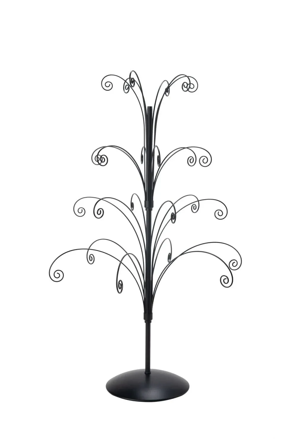 3 Foot Christmas Ornament Display Tree Stand Metal Black Color Ornament Holder