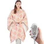 Degrees of Comfort Pink Sherpa Heated Blanket Wrap, Cozy & Snuggy Electric Shawl ...