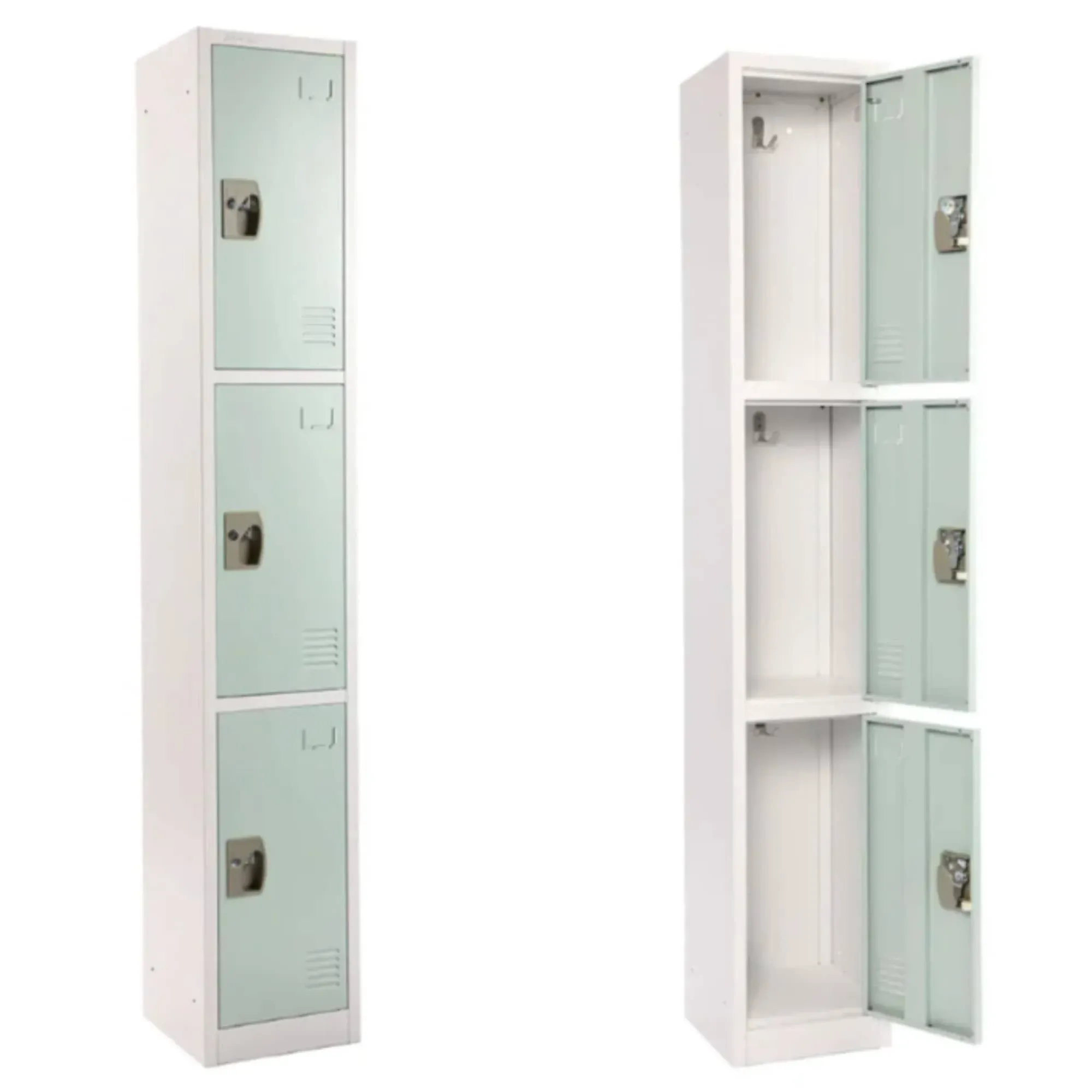 Large 3 Door Locker, Misty Green