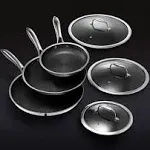 HexClad 6-Piece Hybrid Nonstick Pot Set with Trivets