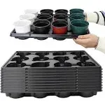 RooTrimmer 12 Cell Round Nursery Pots Trays Thickened Durable Seedling Pots S...