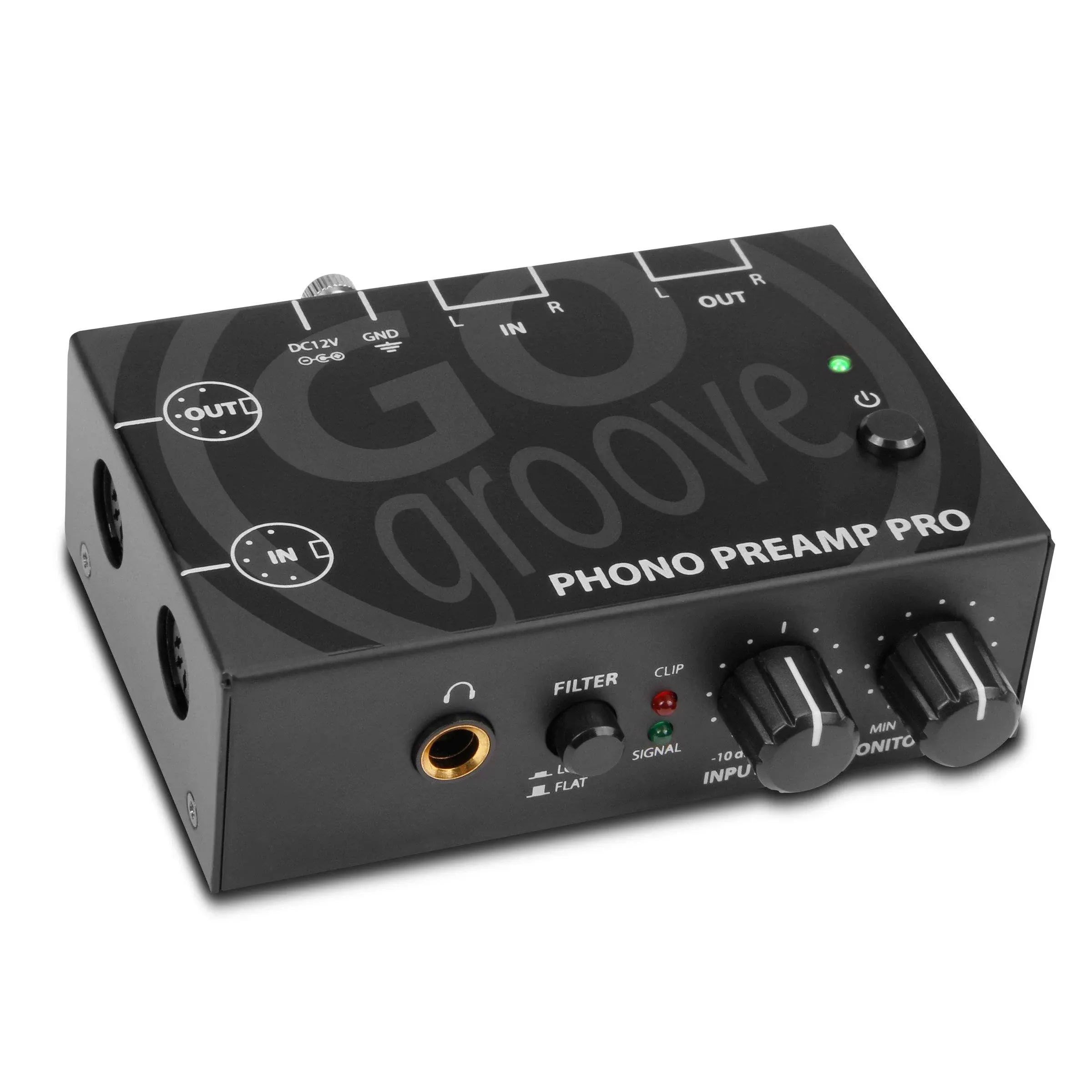 Gogroove Phono Preamp Pro Preamplifier with RCA Input / Output , DIN Connection , RIAA Equalization , 12V AC Adapter - Compatible with Vinyl Record