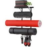 PeloFamily Yoga Mat Holder Wall Mount Yoga Accessory Mat Storage Rack Home Gy...