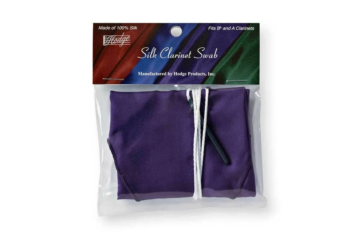 Hodge Silk Clarinet Swab - Purple