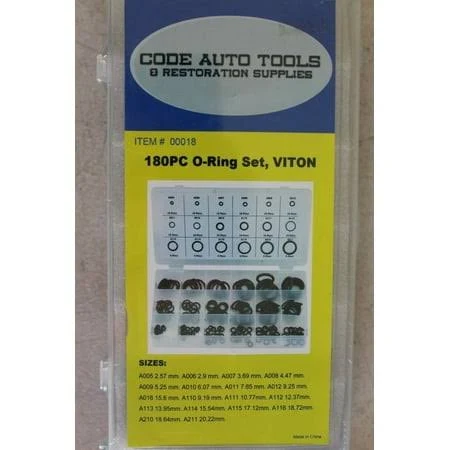 Viton O Ring Kit, 180 pc. # 18