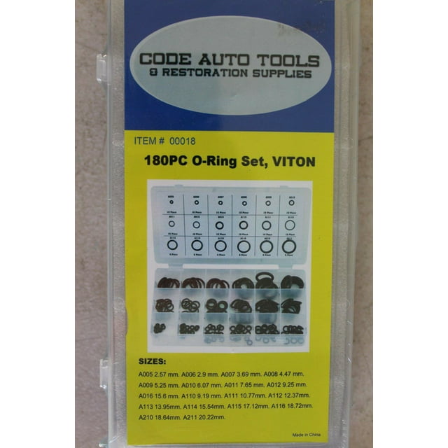 180 Piece Viton O-Ring Kit