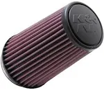 K&N Filter Universal Rubber Filter 3 1/2 inch Flange 4 5/8 inch Base 3 1/2 inch Top 7 inch Height - RU-3130