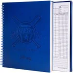 Murray Sporting Goods Premium Baseball Softball Scorebook - 60 Games | Stats Score Keeper Book for Adult & Youth Baseball/Softball