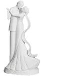 to Have and to Hold Wedding Couple Bride and Groom Porcelain Cake Topper