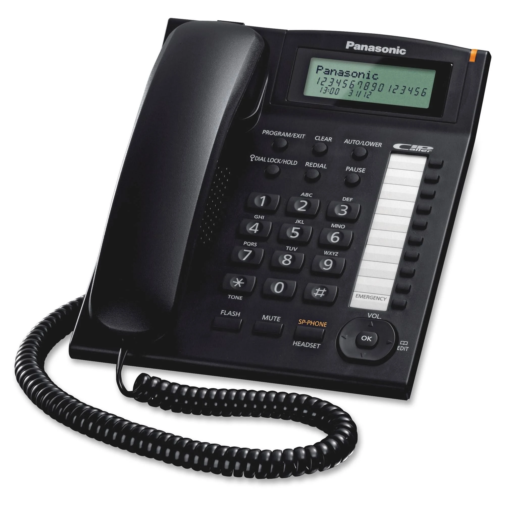 Panasonic KX-TS880B Integrated Corded Telephone, Answering  Black  Pre-Owned GUC