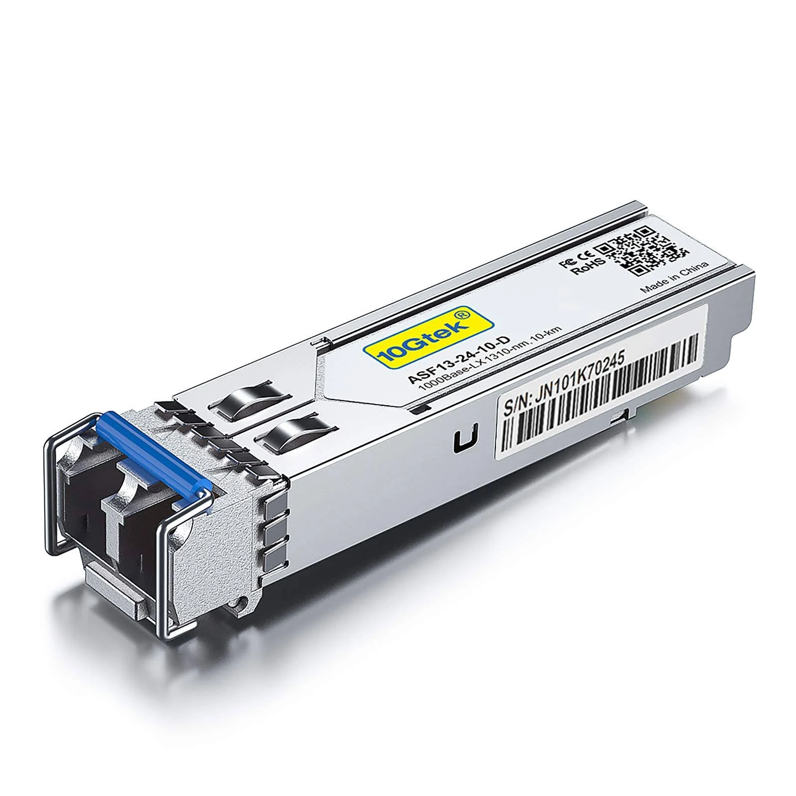 1.25G SFP Transceiver 1000Base-LX 1310nm SMF Up to 10 KM for Cisco GLC-LH-SMD Meraki MA-SFP-1GB-LX10 Ubiquiti UniFi Fortinet MikroTik D-Link