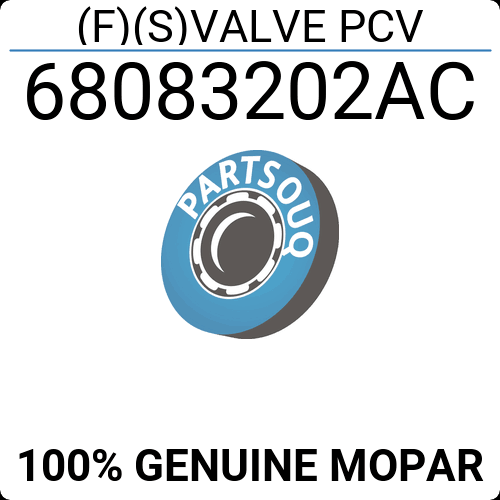 Mopar 6808 3202AC, PCV Valve