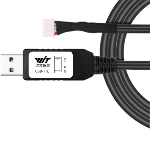 WITMOTION USB to TTL UART Converter Cable with CH340 Chip, Terminated by 4 Way Female Socket Header, Serial Adapter (1m/3.28ft, Black), Windows 10,8,7, Linux MAC OS