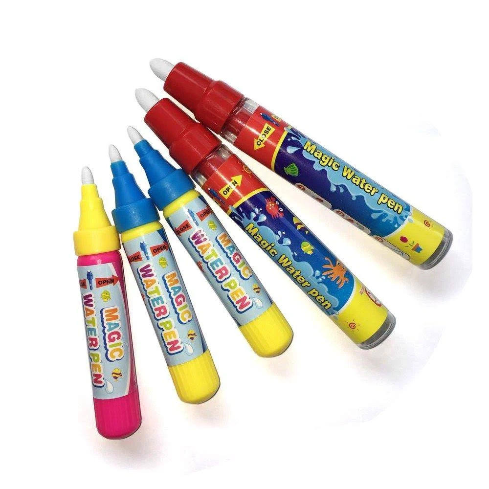 5Pcs Water Doodle Pens Aqua Drawing Doodle Pens,Replacement Water Pens for Doodle Mat Water Book