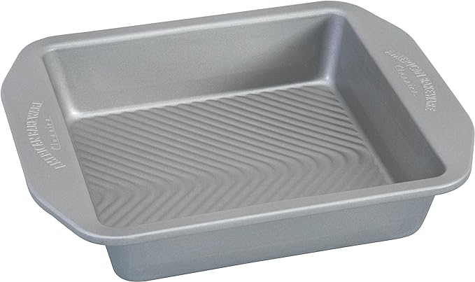 USA Pan American Bakeware Classics 8 inch Square Baking Pan, Aluminized Steel