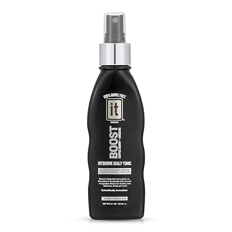 1 Bottles Boost It Men Coffee Berry Ginseng Intensive Scalp Tonic Thickens Hair