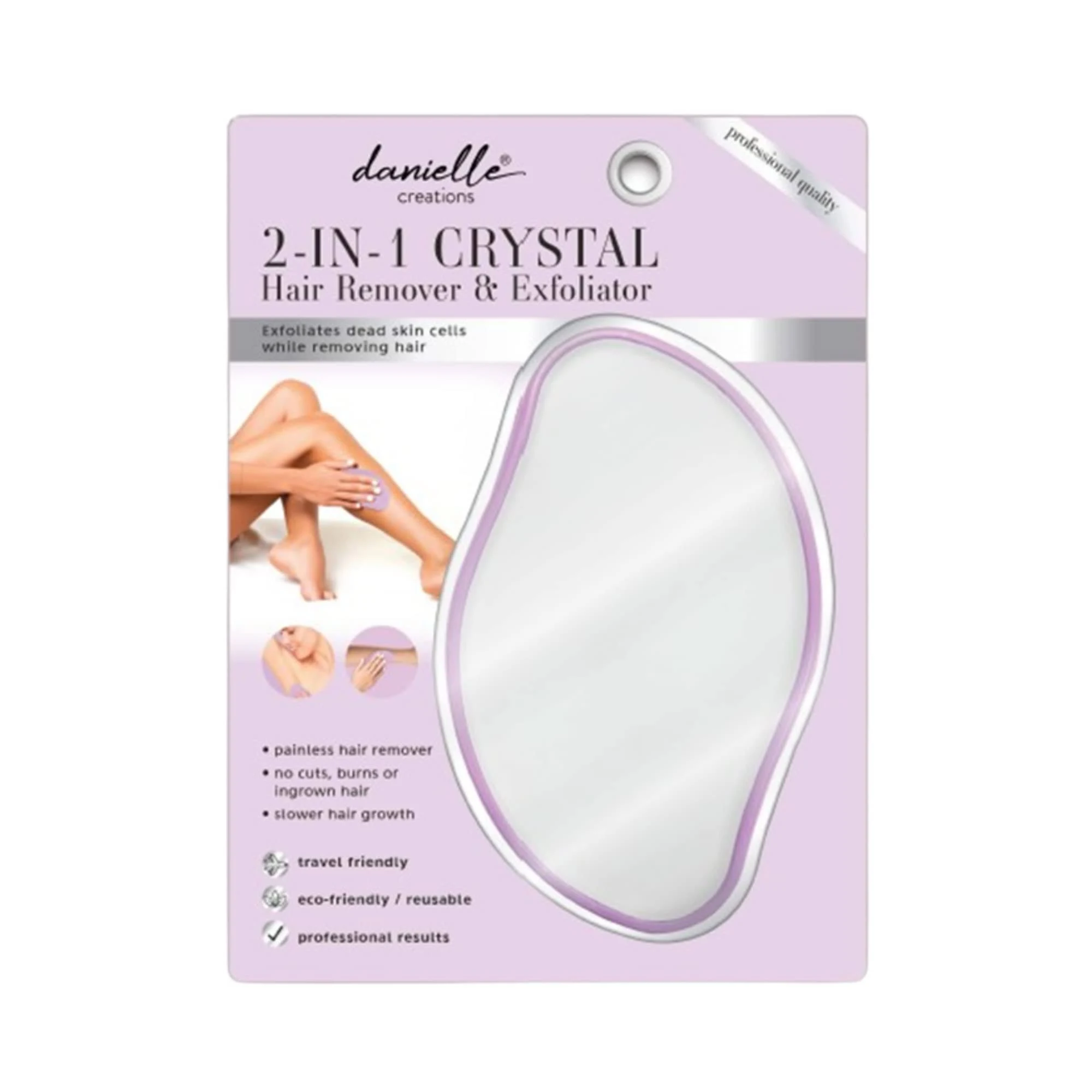 Danielle Creations2 in 1 Crystal Hair Remover and Exfoliator Purple