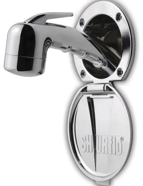 Ambassador Marine Plastic Lid/Cup Recessed Shower Kit with No Hook Small Chrome