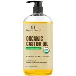 Botanic Hearth Castor Oil USDA Certified Organic 100 Pure Hexane Free Cold Pressed Growth for Eyelashes Eyebrows Hai