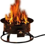 DestinationGear 5995 Portable Propane Outdoor Fire Pit, Black