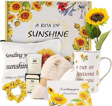 Birthday Gifts for Women Sunflower Gifts Get Well Soon Sending Sunshine Gift Bas