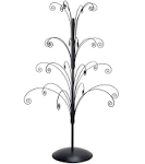 3 Foot Christmas Ornament Display Tree Stand Metal, Black Color, Ornament Holder