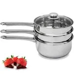 PureLife Double Boiler Steam Pots Dishwasher Melting Chocolate Candle Making