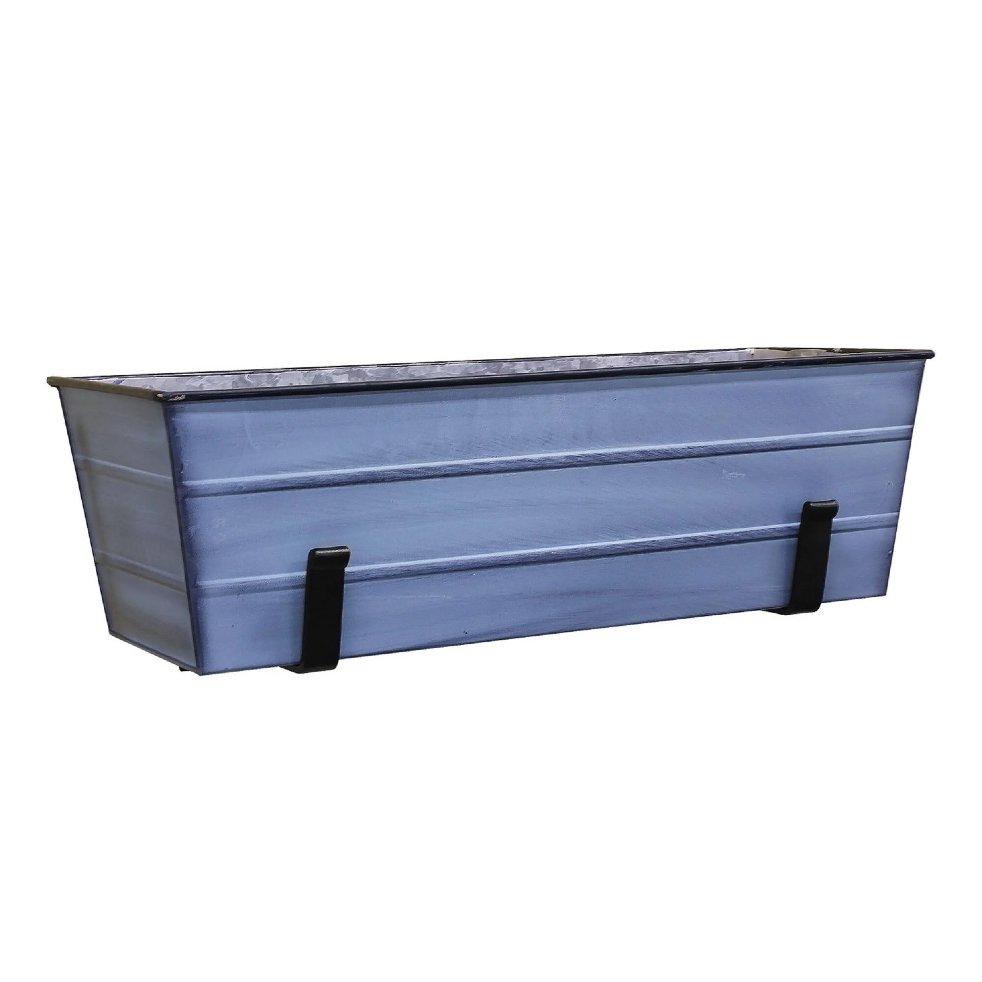 Achla Designs Medium Blue Flower Box with Wall Brackets