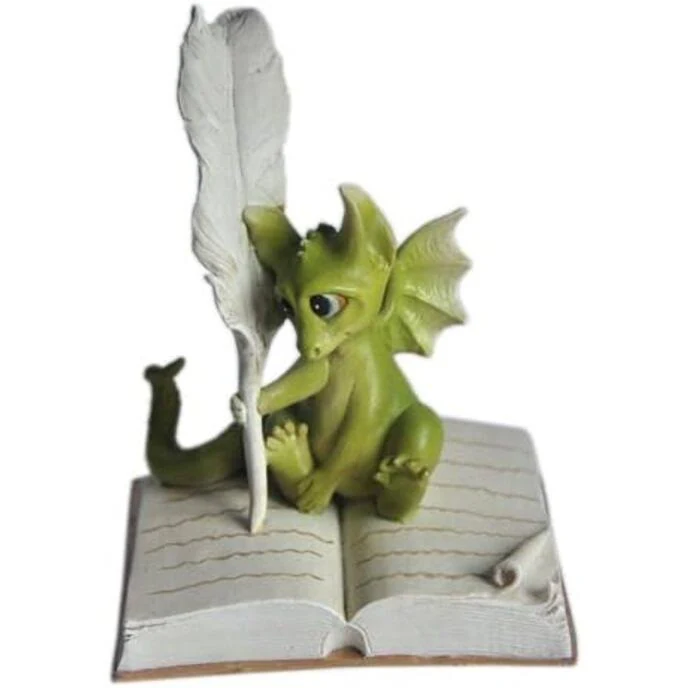 Top Collection Enchanted Story Fairy Garden Dragon Writing Outdoor Statue