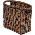 BirdRock Home Woven Seagrass Magazine Basket - Brown Wash