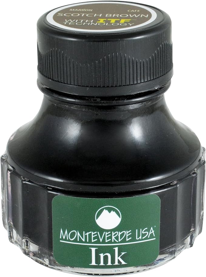 Monteverde USA Ink with ITF Technology, 90 ml Scotch Brown (G308BN)