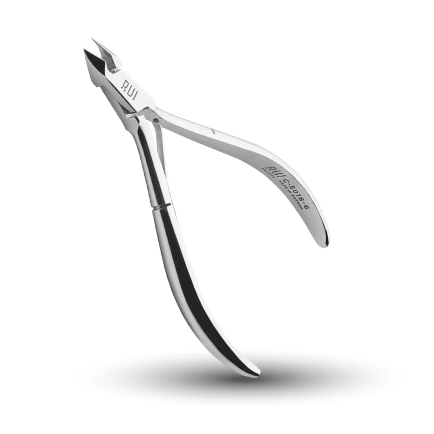 Professional Carbon Steel Cuticle Nippers for Home Users French Handle 6mm Ja...