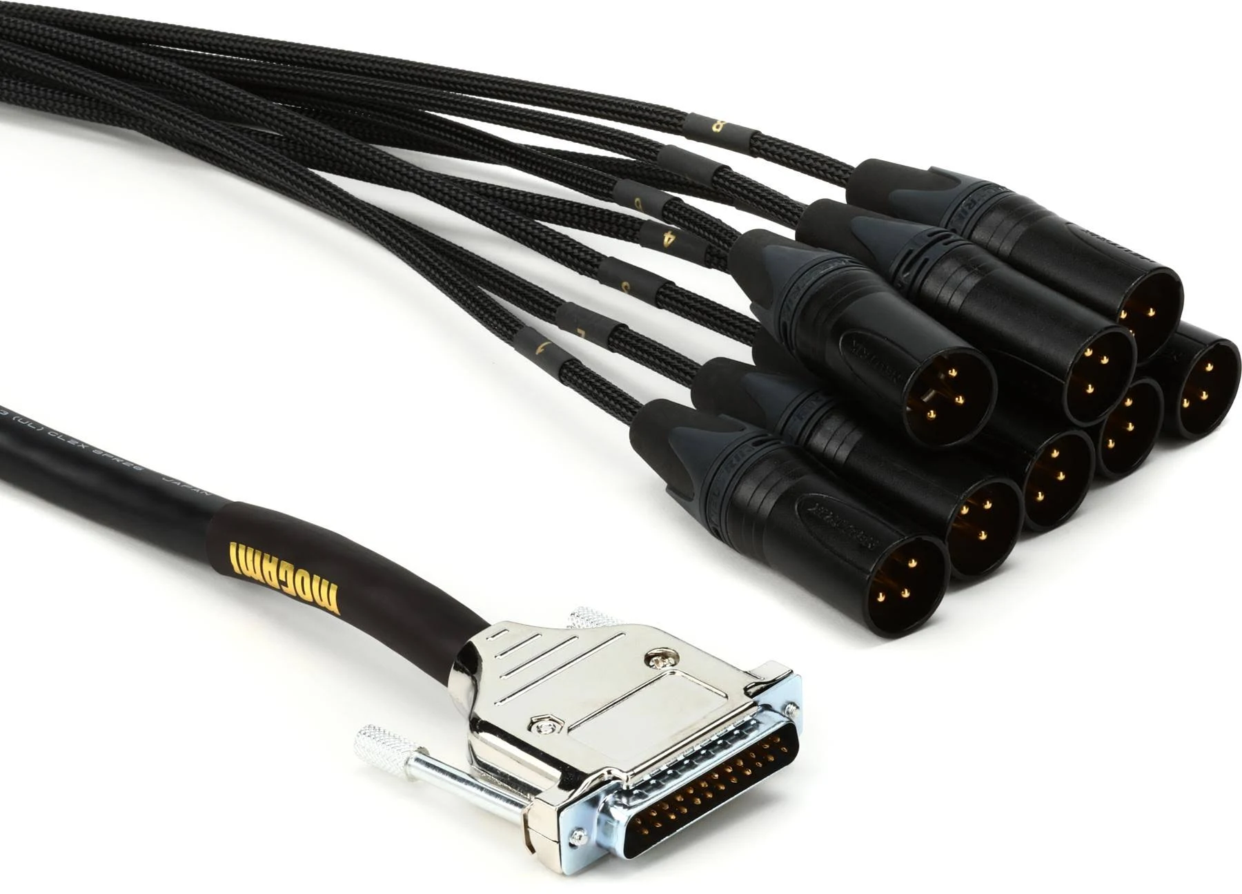 Mogami GOLD DB25-XLRM 8-Channel DB25 XLR Male Studio Snake Cable