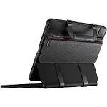 PITAKA iPad Pro Sleeve Compatible with Magic Keyboard iPad Pro 11 Inch & iPad Air 10.9 Inch, Minimalist iPad Pro Bag, Carbon Fiber, and PU Leather Made, Black