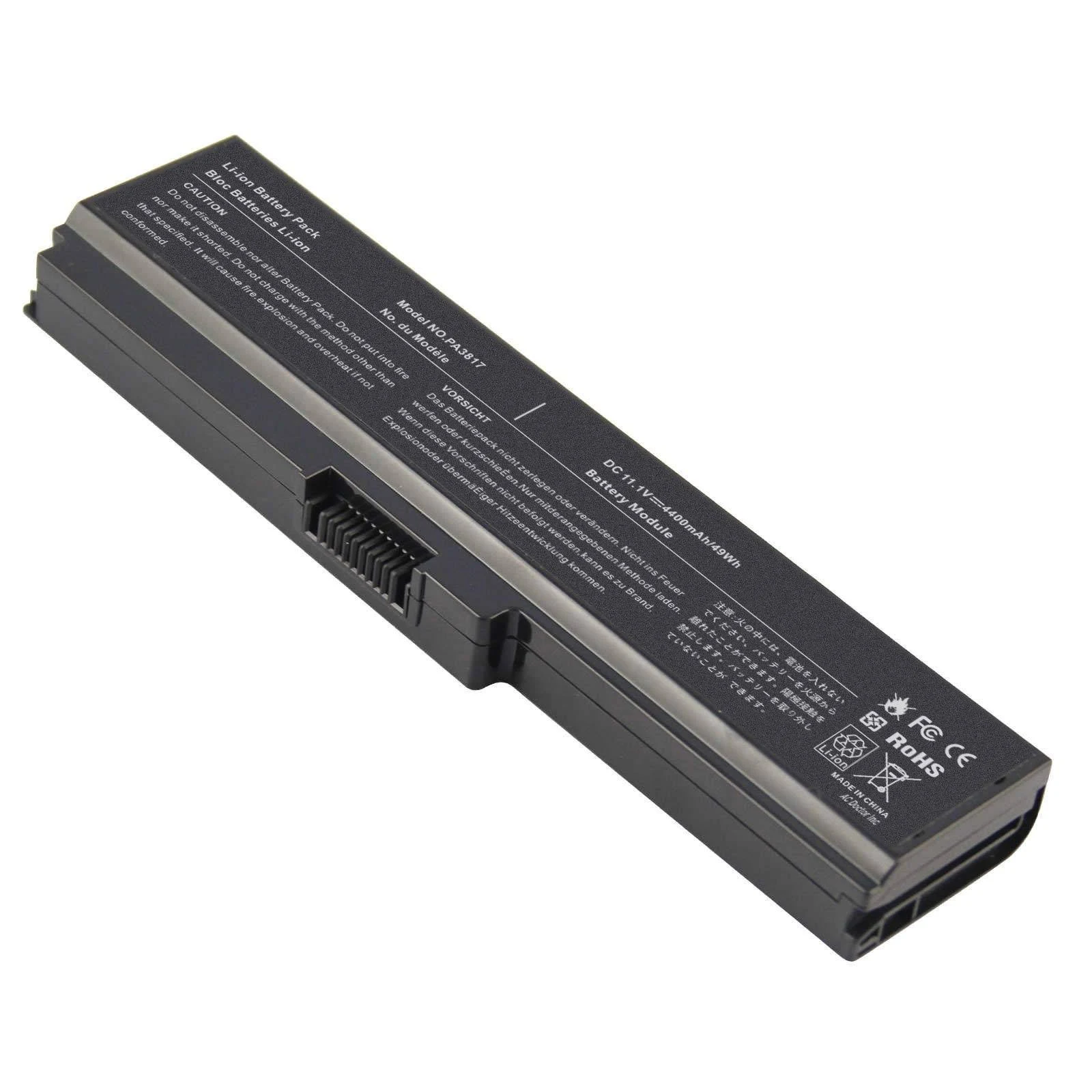 Pa3817u-1brs Battery for Toshiba Satellite L755 C655 M645 L750P L600 L675 L675D L700 L745 L750D L755D M640 P745 Series, Fit PA3818U-1BRS Pa3819u-1brs