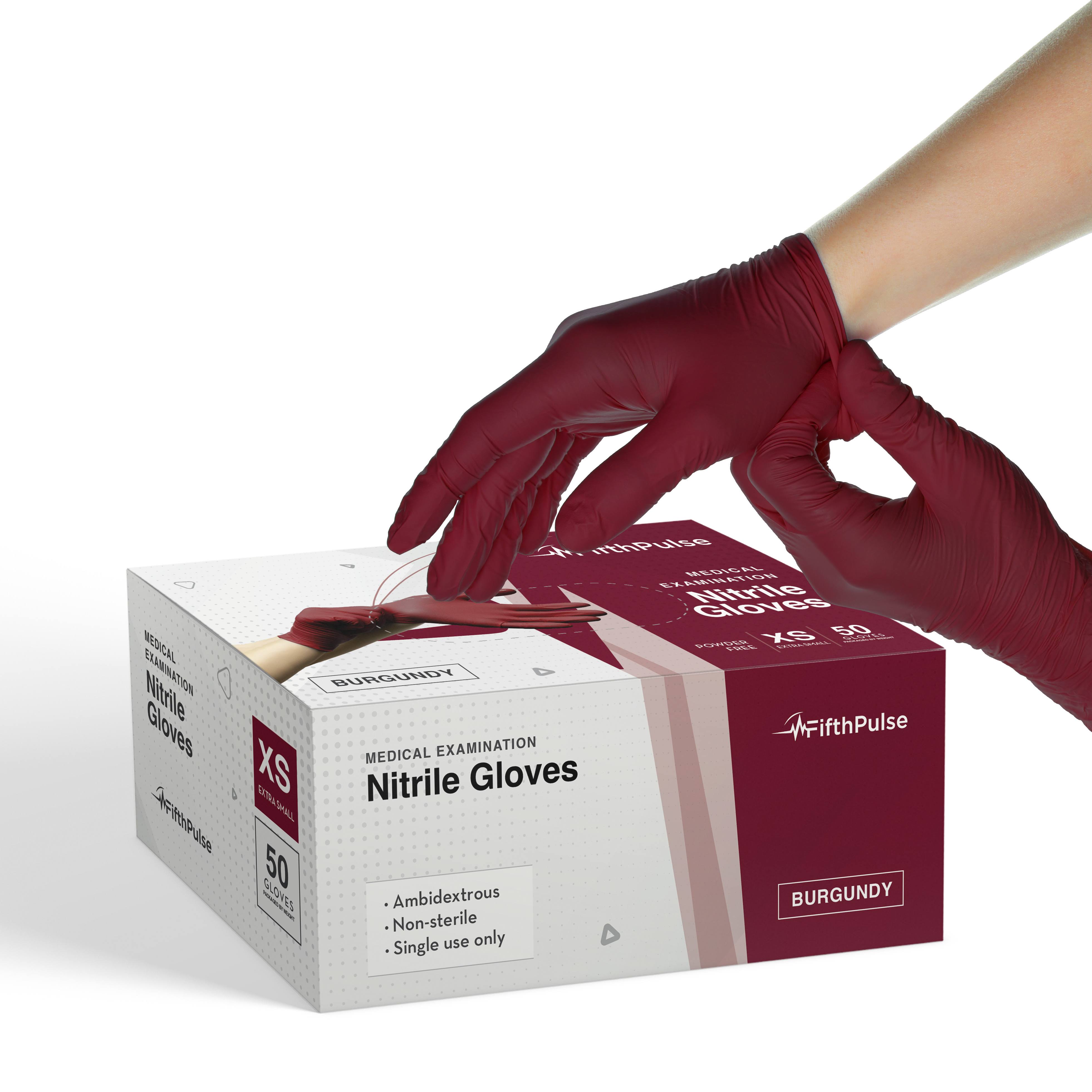 Blue Gloves Disposable Latex Free X Small, 50 Count - Medical and Dental Grade Surgical Gloves - Powder Free Nitrile Gloves X Small - 3 Mil Thickness