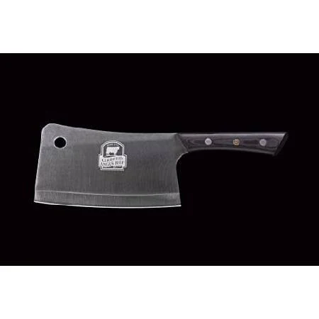 CERTIFIED ANGUS BEEF Heavy Duty Meat Cleaver Knife with 8.25 Inch AUS-8 High Carbon Steel Blade and G10 Handle for Meat Chopper, Kitchen Cleaver and Bone Knife