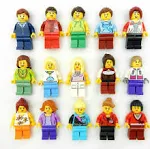 Booster Bricks 5 New Lego Random Female Minifigures - Women Girls Minifigs